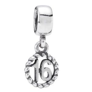 Retired Pandora “Sweet Sixteen” Dangling Charm